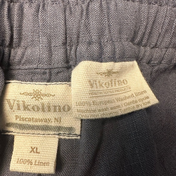 Vikolino 100% linen pants women’s size XL dark gray - Picture 5 of 5